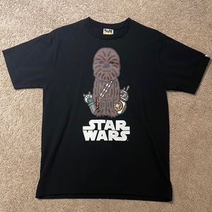 Bape Star Wars Chewbacca T-shirt Medium NWOT